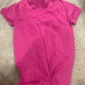 Lululemon Athletica Pink Polo Short Sleeve Tee